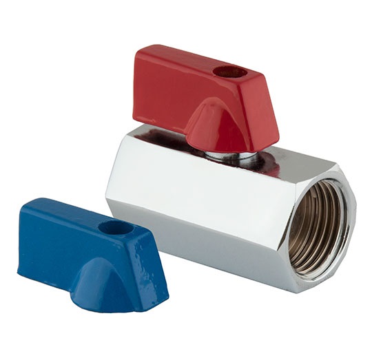 Кран мини шаровый хром   1/2 ВВ   SANTERA 2351 RB  (20)