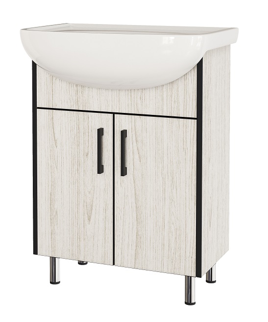 Т50   Тумба напольная Клок 50 485х296х700  2дв. под умыв.  Уют 50  Арт.22026