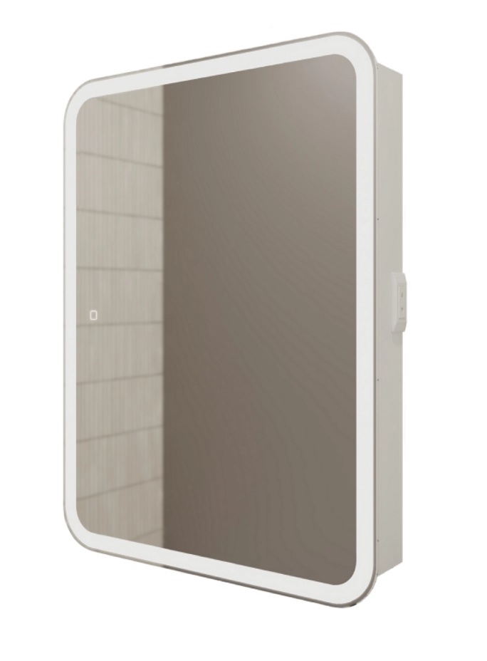 Зеркало-шкаф  Премьер   Фиджи  600*800 лев/прав, вертикальный, сенсорный, светодиод  (1/1шт)