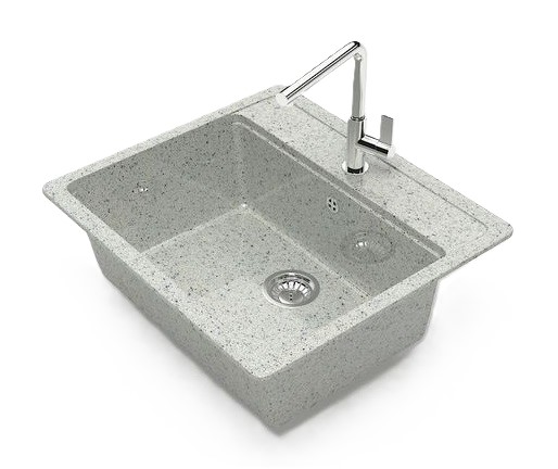 Мойка глянец    L9G36 Джекки  СВЕТЛО-СЕРЫЙ  570x505x200  GLANZ   (1/1шт)