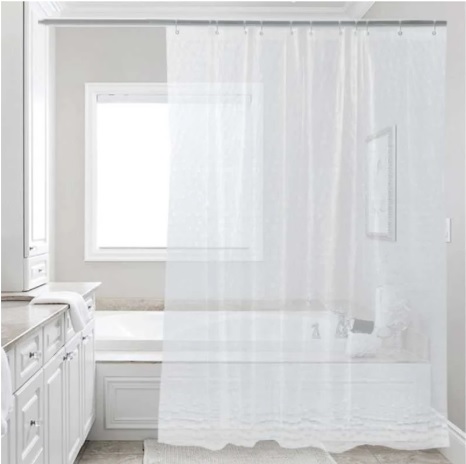 Штора для ванной  Zenfort   3D  прозрачная    1.8*1.8   (50/1шт)