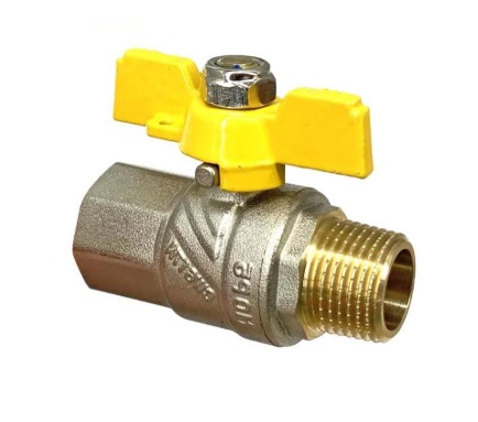Кран  ZEGOR шар. газ    1/2  ВН ЖБ никель PN 40  GN11    (120/20шт)