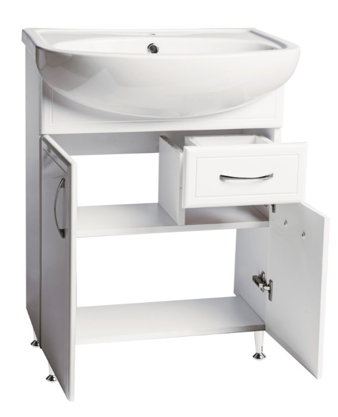 Т60   Тумба  напольная  ПРЕСТИЖ 60  1ящ. белый  590х290х700 под ум. БАЛТИКА 60 RADO Арт.00076 (1/1)