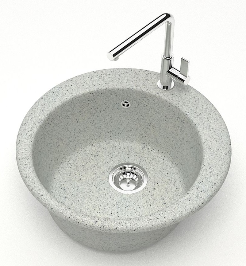 Мойка мат.   J30G36 Виктори  СВЕТЛО-СЕРЫЙ  475x475x180  GLANZ   (1/1шт)