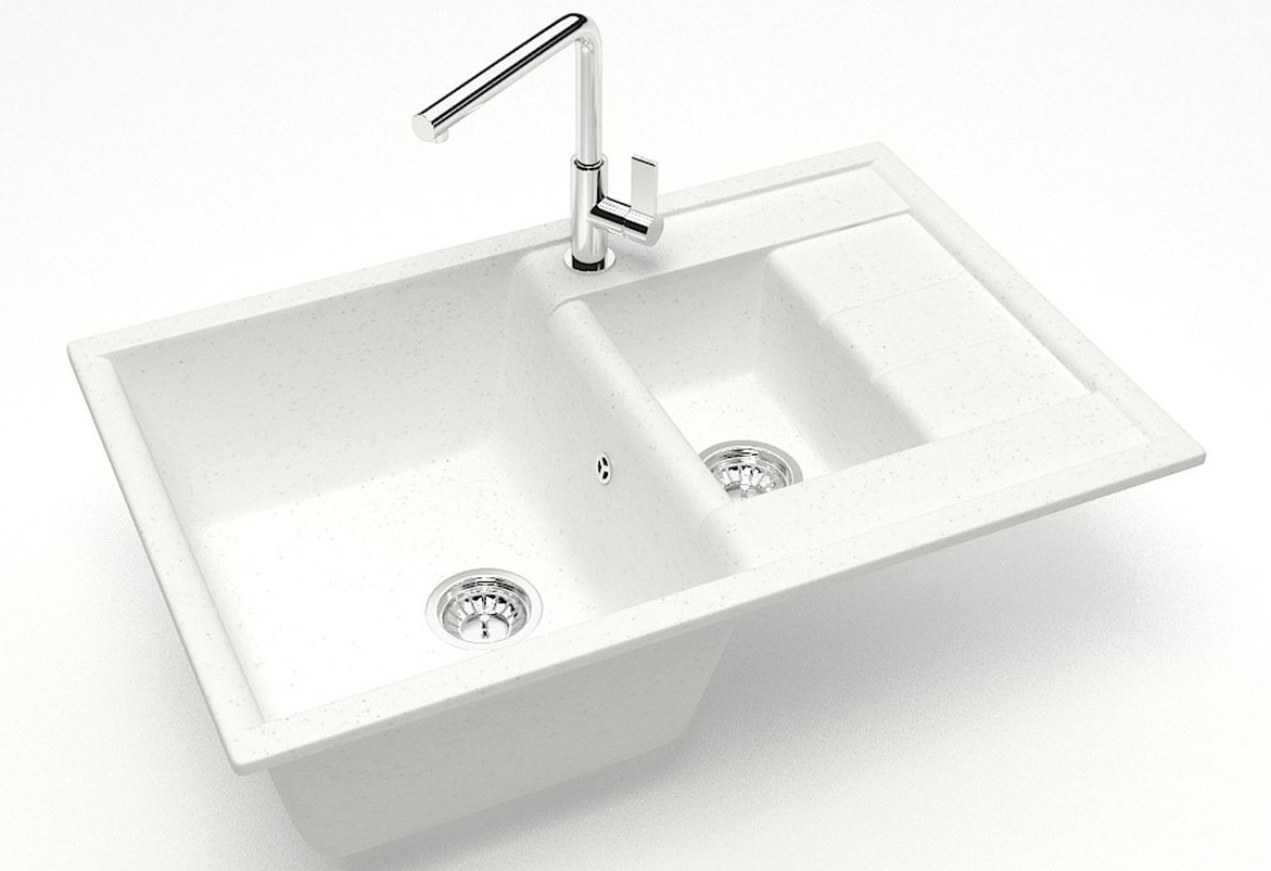 Мойка мат.  J210G31  Блонди БЕЛЫЙ  755x500x218   GLANZ   (1/1шт)