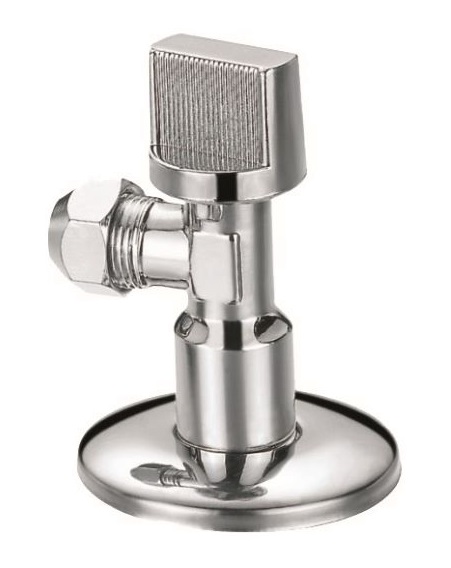 Кран угловой   1/2*10 с цангой   шаровый SMS-6013   (100/2шт)