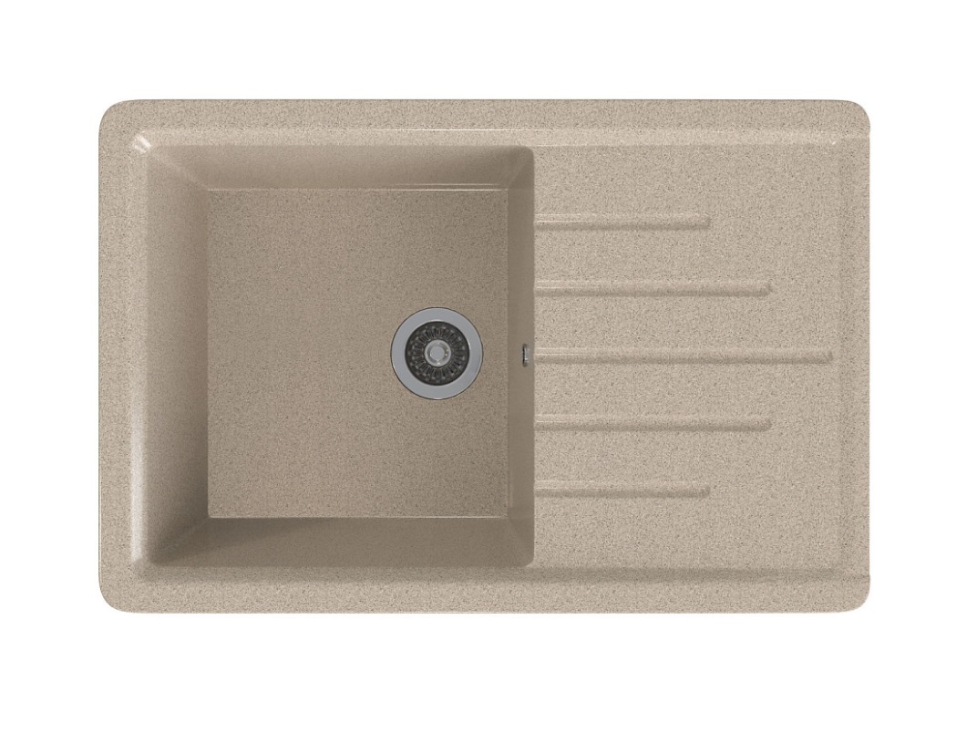 Мойка МАТОВАЯ  GS-7   ПЕСОЧНЫЙ  750х495х190 Gamma Stone   (1/1шт)
