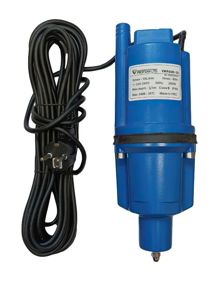 Насос вибрационный   ProfSan   VMP-60H-10 нижний забор  (кабель 10м)   (6/1шт)