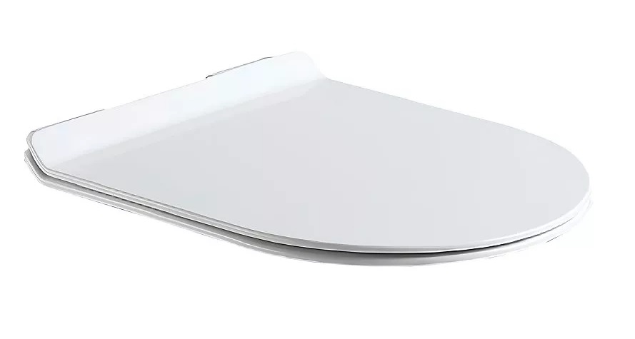 Сиденье для унитаза  RD-020  ULTRASLIM  белое, дюропласт, быстр. креп., микролифт RADO LUXE    (5/1)