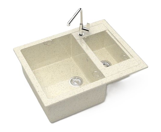 Мойка мат.  J19G33 Санди  БЕЖЕВЫЙ  605x490x210  GLANZ   (1/1шт)