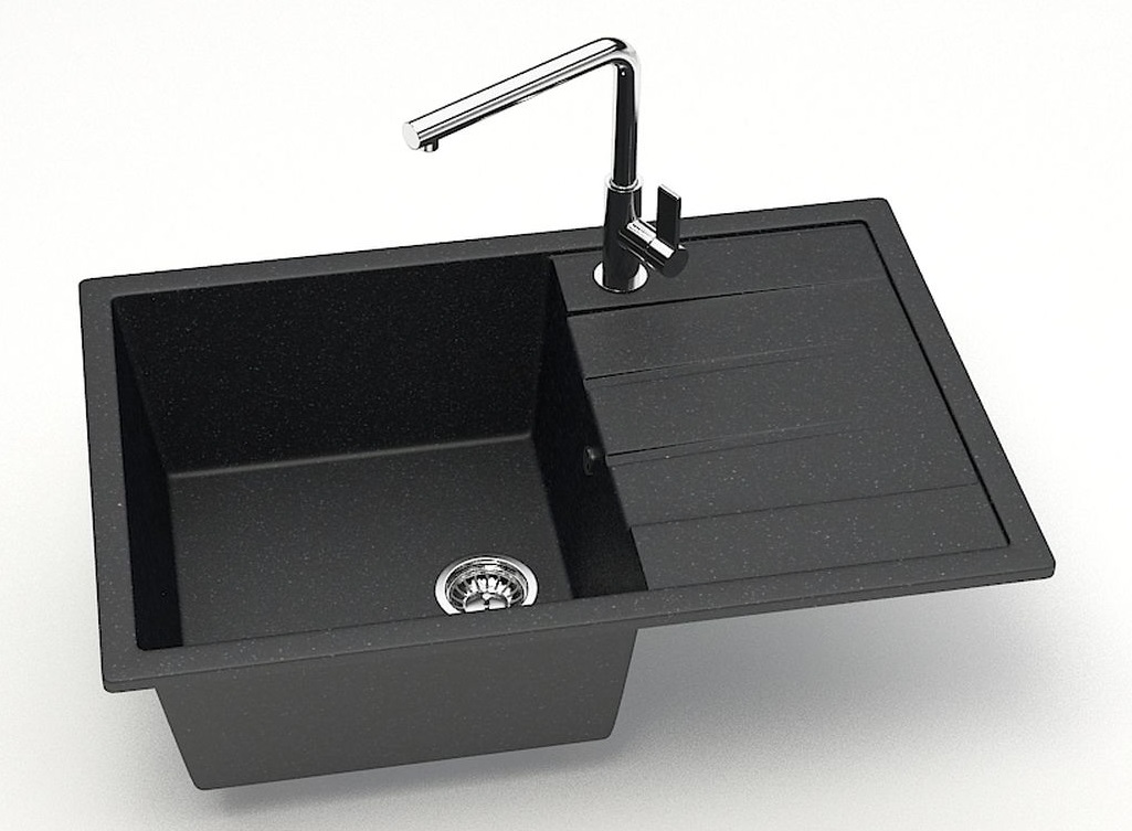 Мойка мат.  J161G32  Джоли АНТРАЦИТ  750x505x218  GLANZ   (1/1шт)