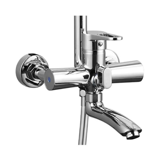 Душевая стойка   TRIGOR   C-10-401(402)  ХРОМ   со смесителем.   (6/1шт)