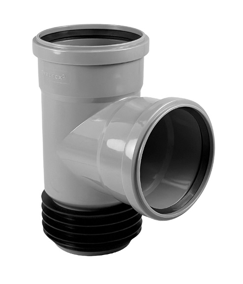 К   Тройник VALFEX ремонтный 110 * 110 * 90 чугун/пластик (восстановитель раструба) (25/1шт)