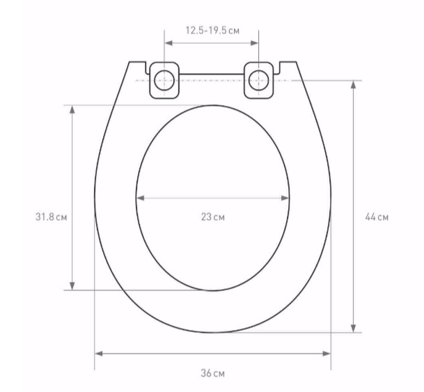 Сиденье для унитаза  ОКЕАН   БЕЛЫЙ   (10/1шт)