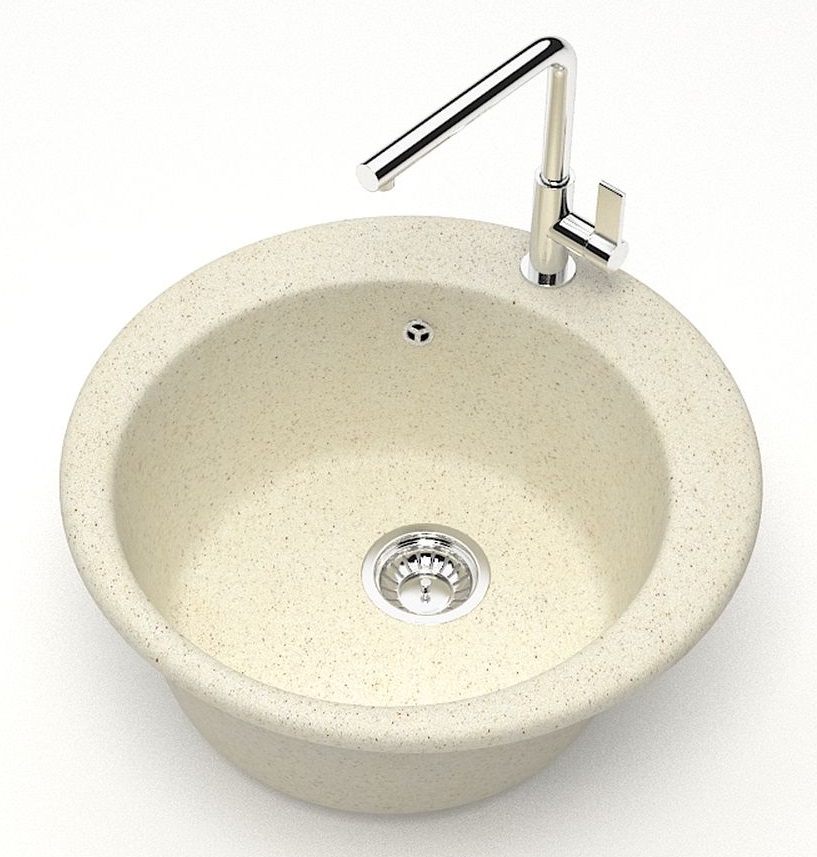 Мойка мат.   J30G33 Виктори  БЕЖЕВЫЙ  475x475x180  GLANZ   (1/1шт)