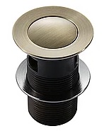 Донный клапан д/тюльпана   LBBR8035   1 1/4  БРОНЗА  LANDBERG (с переливом, круглый)
