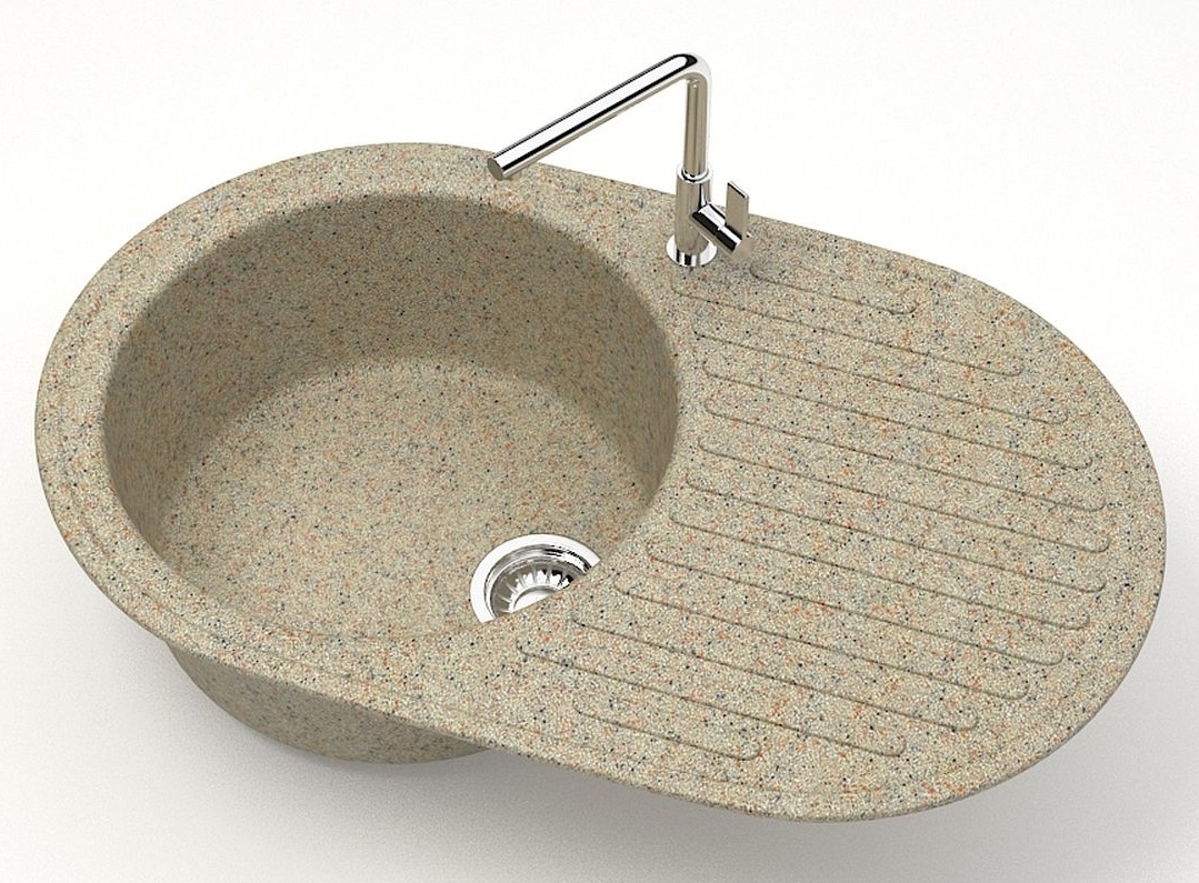 Мойка мат.  J11G34  Наоми ПЕСОЧНЫЙ  720x455x190  GLANZ   (1/1шт)