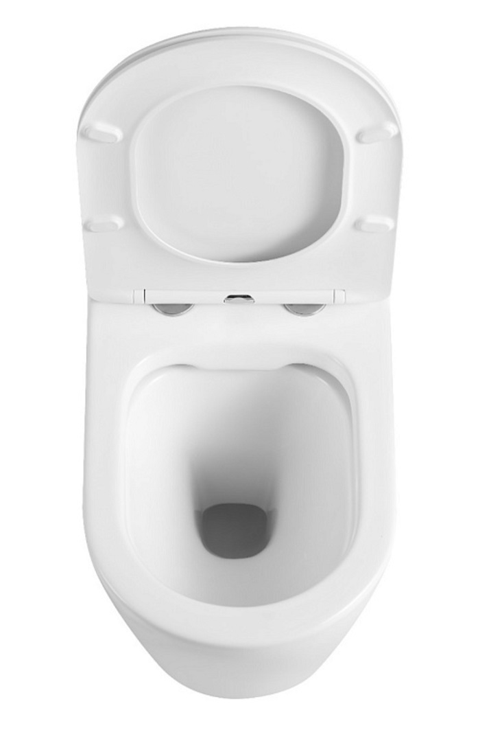 Унитаз подвесной  MIYA безободковый, 485х365х365мм, дюропласт,б/съем,м/лифт RADOLUXE