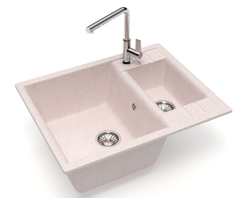 Мойка мат.  J190G33 Жаклин  БЕЖЕВЫЙ  605x490x210  GLANZ   (1/1шт)