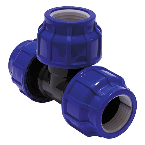 ПНД Тройник  компрессионный соединительный   63х63х63   TEBO   (17/1шт)