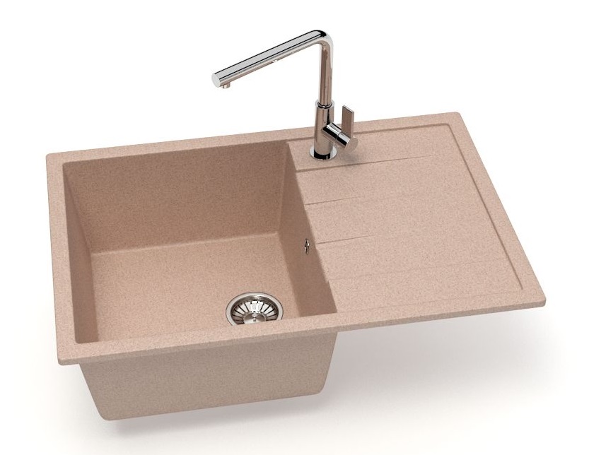 Мойка МАТОВАЯ   R-17   ПЕСОЧНЫЙ (САХАРА)  570х470х185 RADO LUXE   (1/1шт)