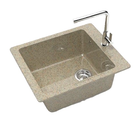 Мойка глянец    L8G34 Линди  ПЕСОЧНЫЙ  500x425x195  GLANZ   (1/1шт)