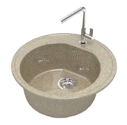 Мойка глянец    L3G34 Черая  ПЕСОЧНЫЙ  d510x191  GLANZ   (1/1шт)