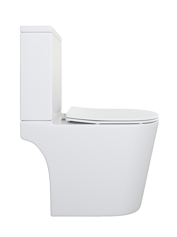 *АКЦИЯ Унитаз напольный  MONRO  безобод.гориз,605х370х800мм,д/пласт,б/съем,м/л RADOLUXE (2 места)