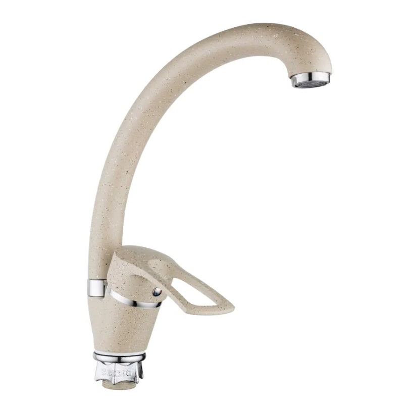 008F  DNE8- MX-305  DIONIS Смеситель  д/кухни ПЕСОЧНЫЙ  гайка к40  без шлангов   (12/1шт)