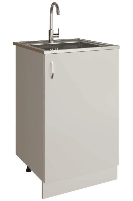 Тумбa под накладную мойку 500  белый (на ножках)   RADO LUXE  (1/1шт)