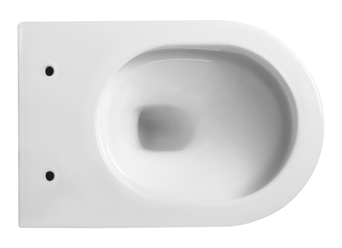 Унитаз подвесной  SELENA TORNADO безободовый, 480х360х360мм,дюропласт,б/съем,м/лифт RADOLUXE