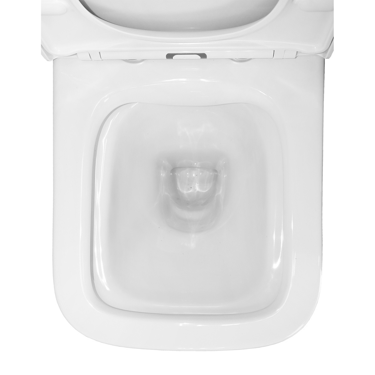 *АКЦИЯ Унитаз напольный  QUADRO безоб.,гориз,2-кн.ниж, 623х385х792мм, дюропл,б/съем,м/лифт RADOLUXE