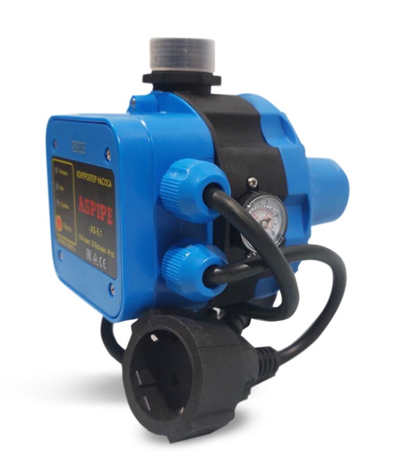 Автоматическое устройство   ASPIPE   AS-5.1   д/управл. насосом с розет. и вилкой   (12/1шт)