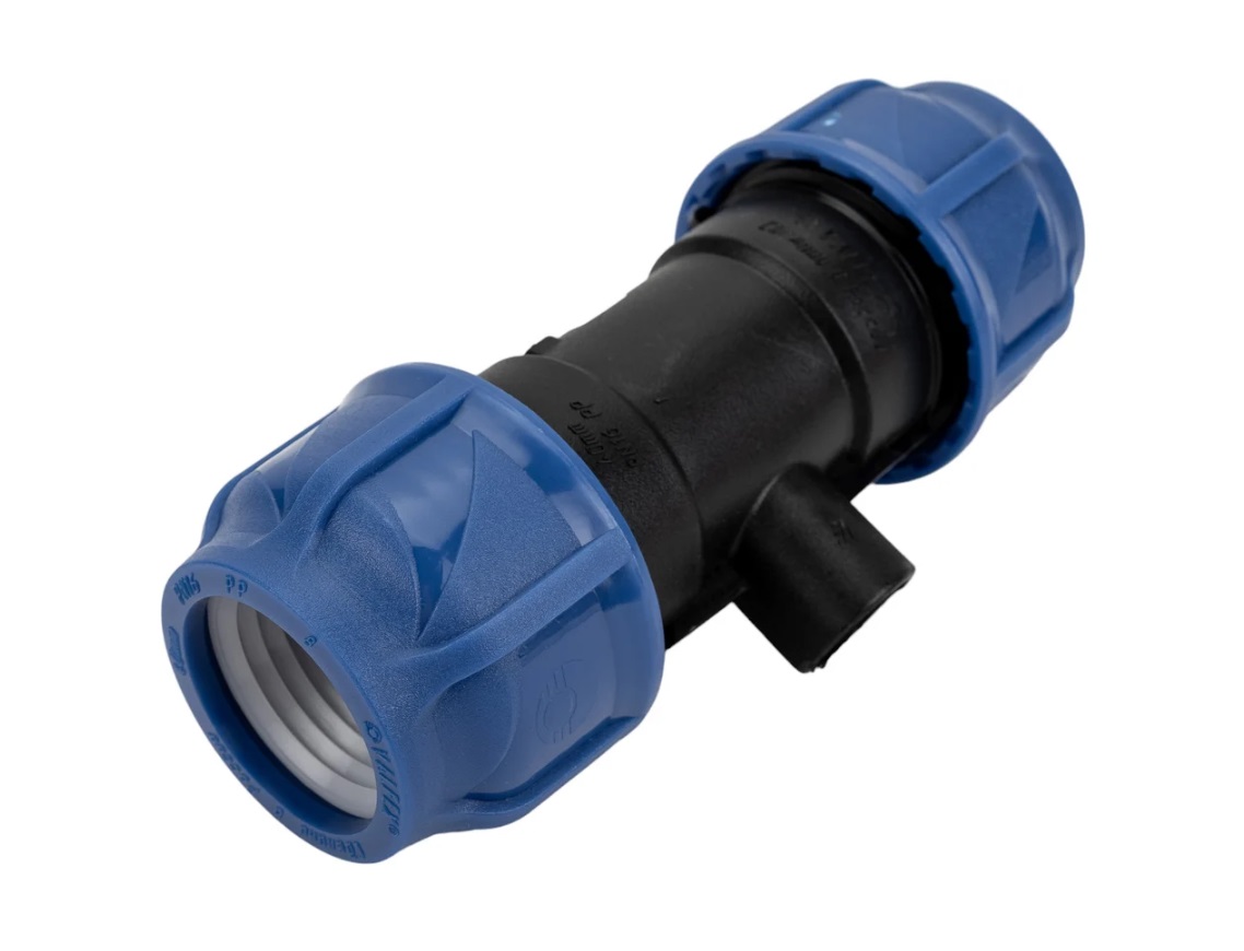 ПНД Тройник компрессионный соединительный           40х1/2х40 В   VALFEX   (20/4шт)