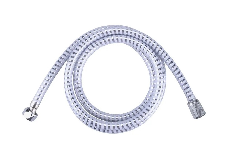 Шланг д/душа СИЛИКОНОВЫЙ   БЕЛЫЙ 150см. (60шт/ящ)   DK-2201 (блистер)   (60/1шт)