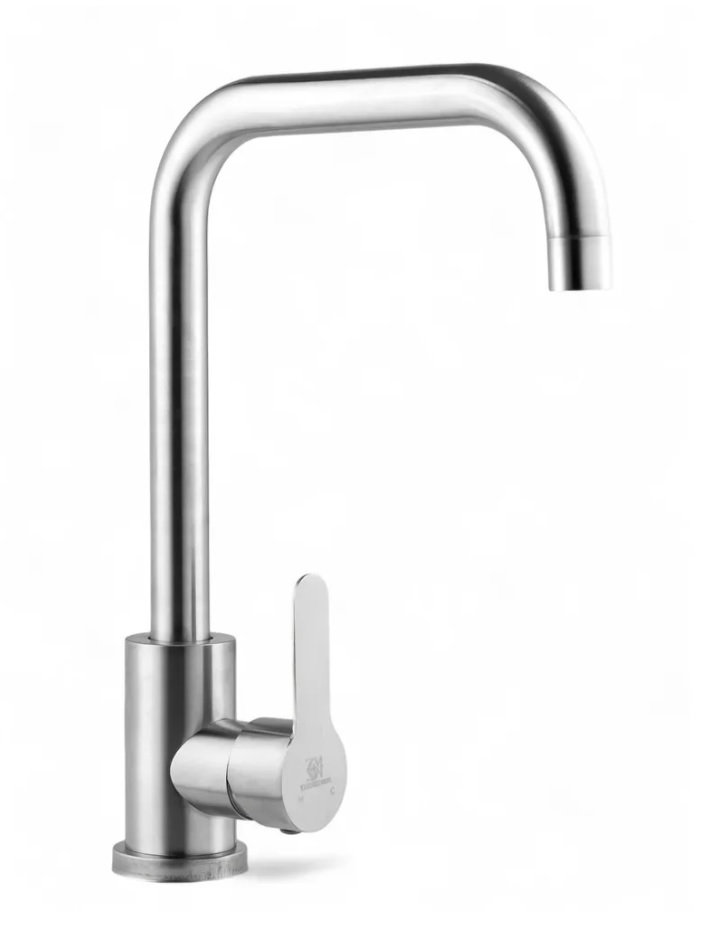 008   Кухня боковая   DOKORONA    DK-7721-2-748     гайка.  НЕРЖ. СТАЛЬ   ХРОМ     (12/1шт)