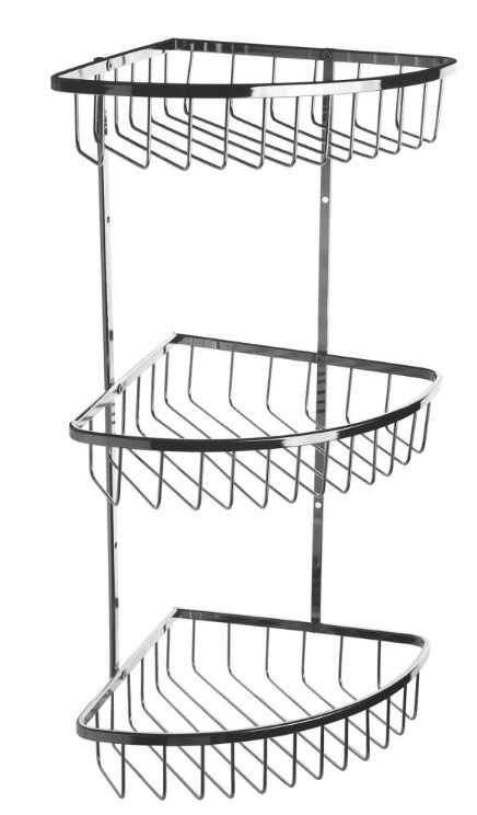 Полка  3-ая  угловая  ХРОМ  А-26   нерж.   20х20х460
