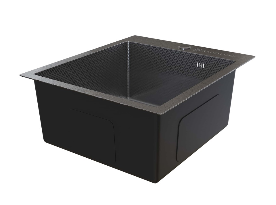 Мойка настол.монтаж   RADO LUXE 4451   САТИН ДЕКОР  44 х 51   (3,0)   22см      (1/1шт)