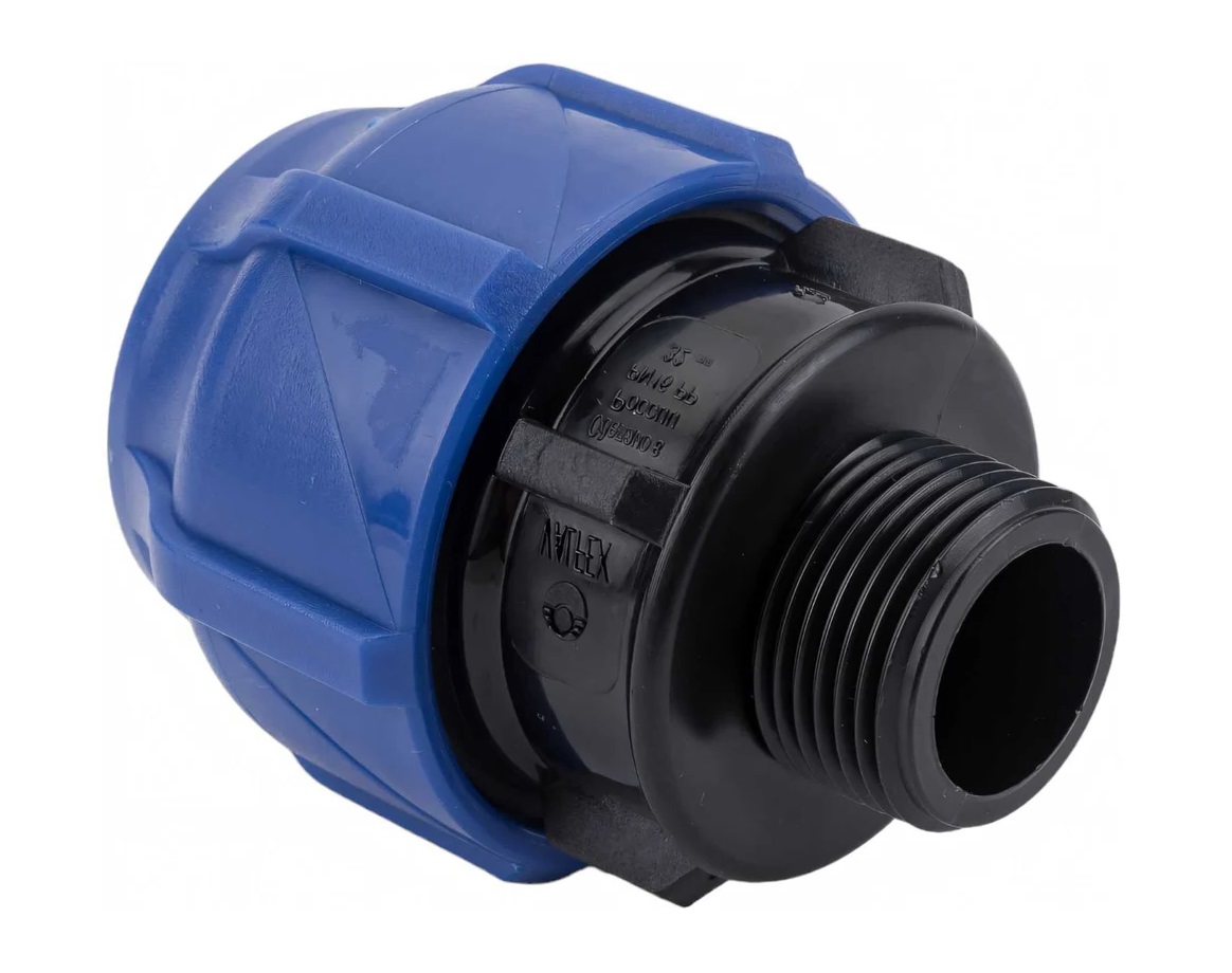 ПНД  Муфта компрессионная соединительная        32х3/4 Н   VALFEX   (100/20шт)