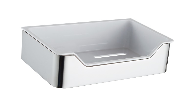 Полка  1-ая  ПРЯМАЯ литая  ZENFORT  B022S  НЕРЖ.+ PLASTIK   (80/1шт)