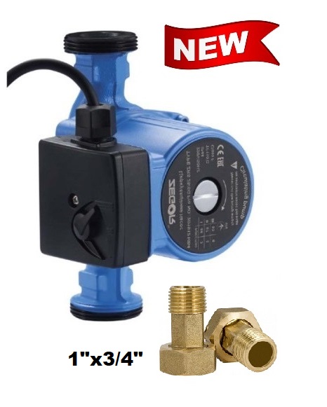 Насос циркуляц.    ZRS 20/6G-130 Pro с кабелем, с гайками   1х3/4 нн  ZEGOR   (8/1шт)