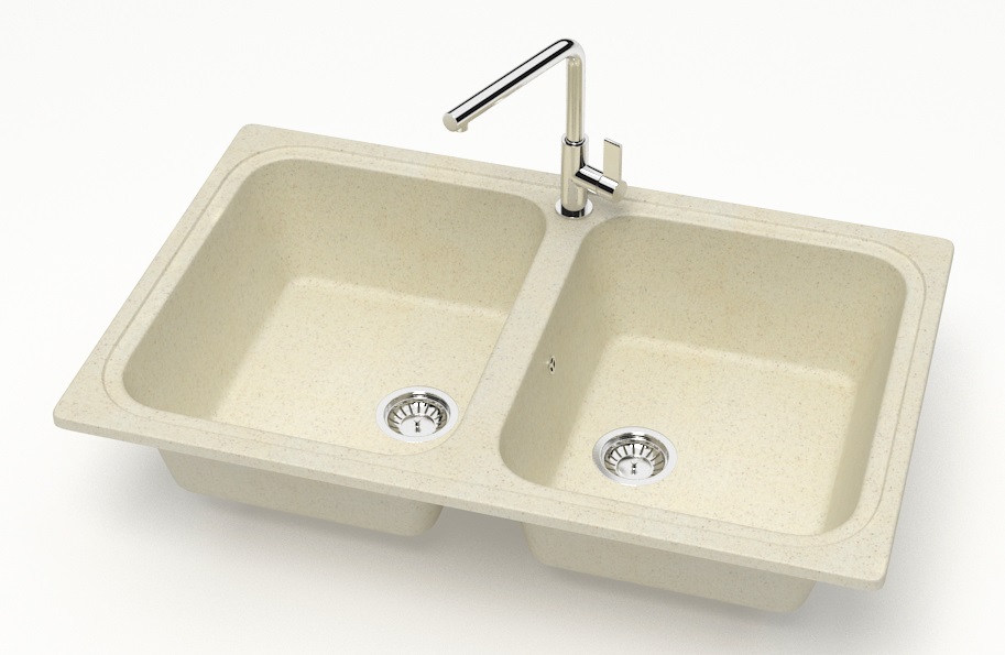 Мойка мат.   J20G33   БЕЖЕВЫЙ  780x500x195   GLANZ   (1/1шт)