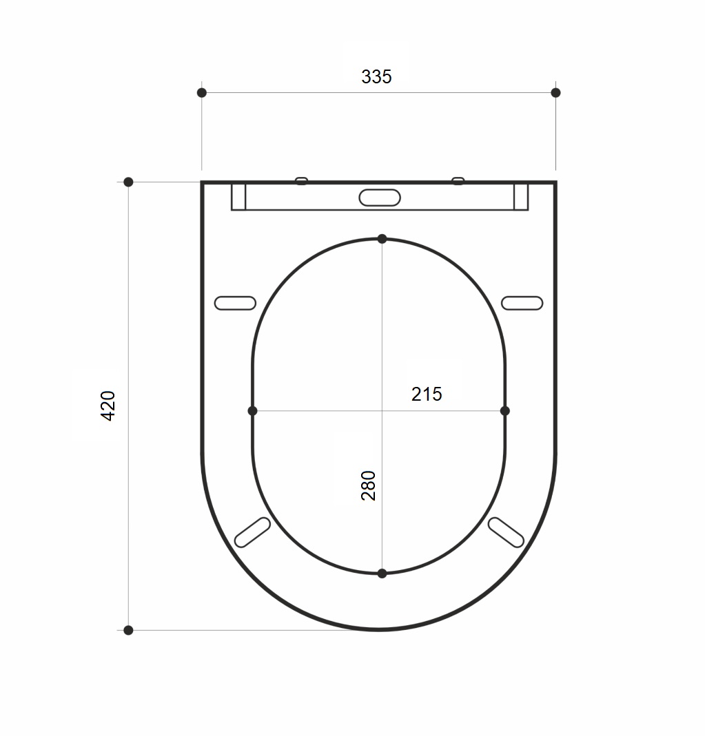Сиденье для унитазa  RD-501 белое, дюропласт, быстросъемное креп., микролифт RADO LUXE    (5/1)
