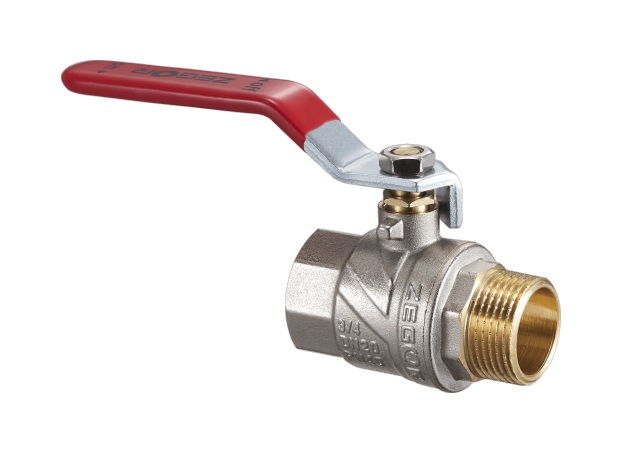 Кран  ZEGOR шар. вода    1/2  ВН КР никель PN 40  FNR11    (120/20шт)