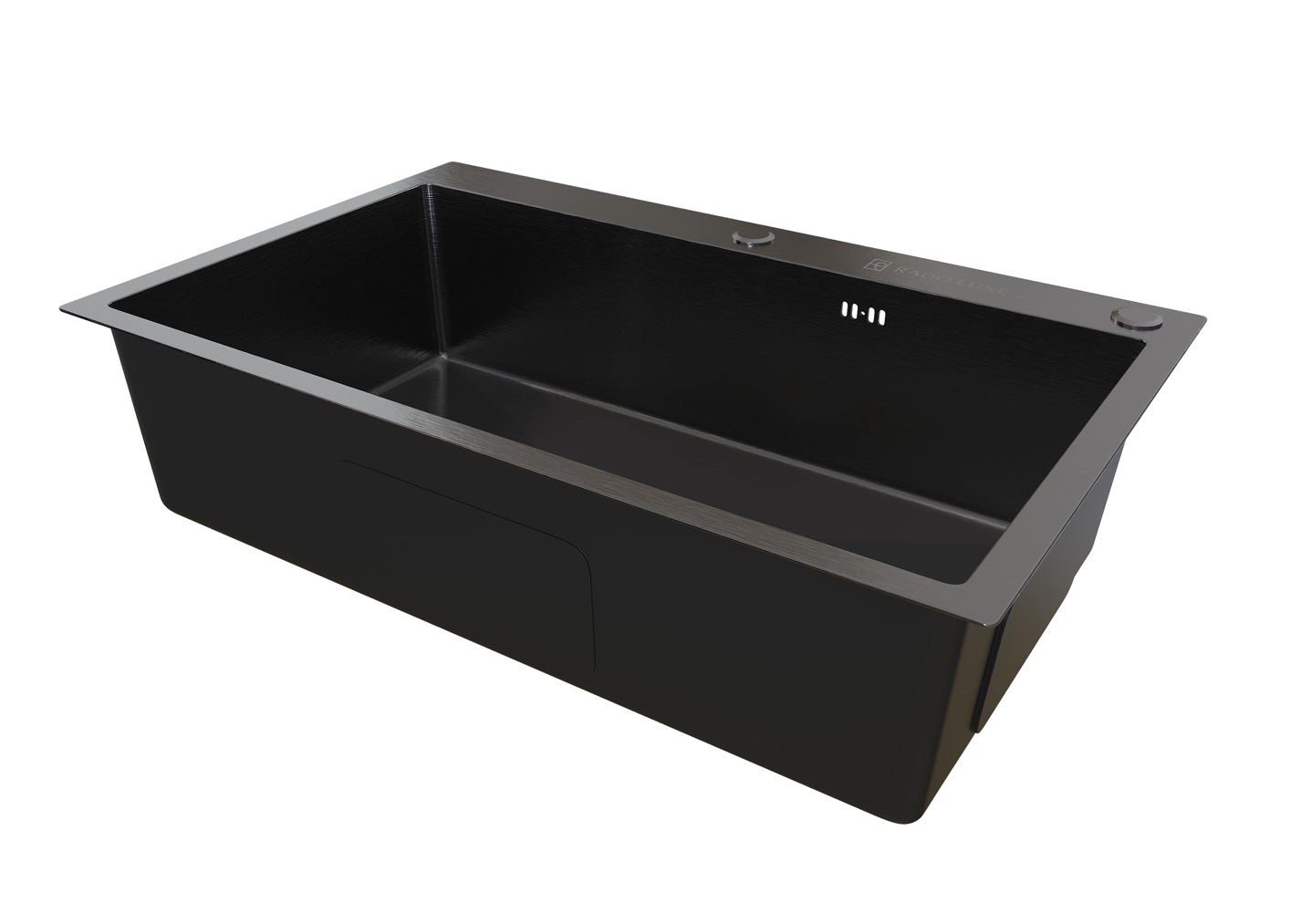 Мойка настол.монтаж   RADO LUXE 77x50 ТЕМНЫЙ ГРАФИТ   7750-A   (3,0)   22см      (1/1шт)
