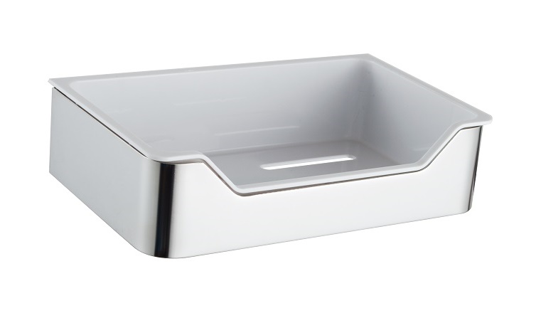 Полка  1-ая  ПРЯМАЯ литая  ZENFORT  B022S  НЕРЖ.+ PLASTIK   (80/1шт)