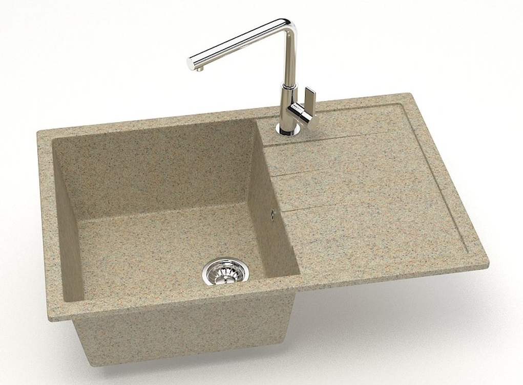 Мойка мат.  J161G34  Джоли ПЕСОЧНЫЙ  750x505x218  GLANZ   (1/1шт)