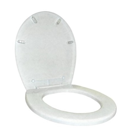 Сиденье для унитаза    ZEGOR    Z-PRO 8009 отверст. между крепл. 160-165 мм. без м/лифта ПП   (17/1)