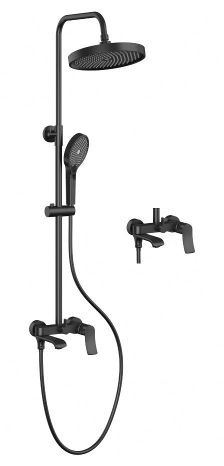 Душевая система  HB-24553-7  ЧЁРНЫЙ  к35  HAIBA  (4/1шт)