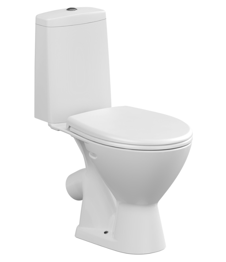 Унитаз-компакт   JUST  ll-сорт, выпуск 45* 1кн.низ., сиденье ПП, металл. креп.   CERSANIT (1/1шт)